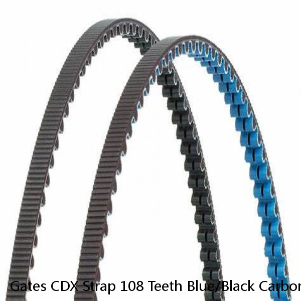 Gates CDX Strap 108 Teeth Blue/Black Carbon Drive Belt Centre Track