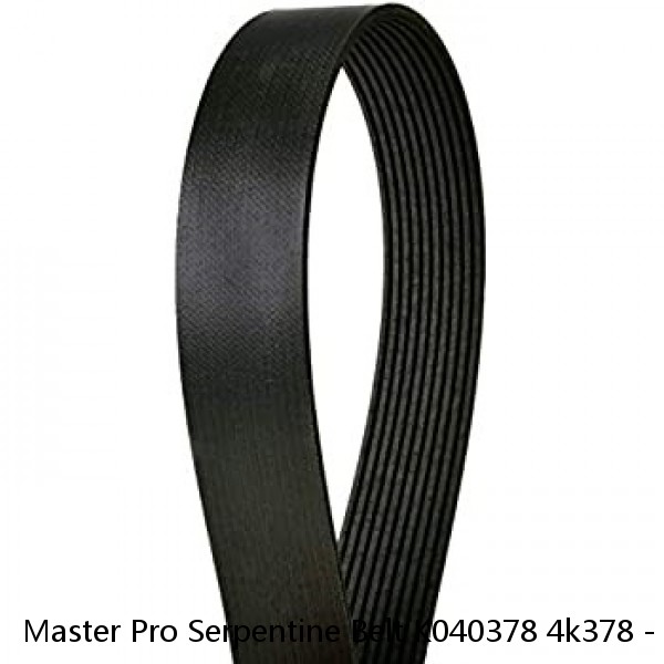 Master Pro Serpentine Belt K040378 4k378 - New - Old Stock