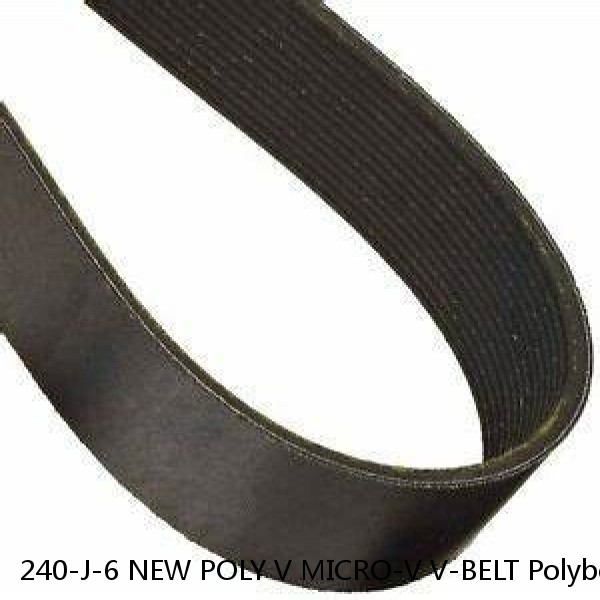 240-J-6 NEW POLY V MICRO-V V-BELT Polybelt 240J6 PolyV Black Rubber Belt