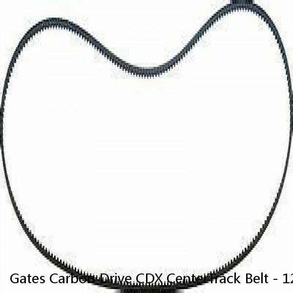 Gates Carbon Drive CDX CenterTrack Belt - 128t, Black #1 image